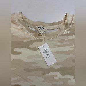 NWT STYLE CO PLUS SIZE CAMO-PRINT FRENCH CAMO NEUTRAL - XL